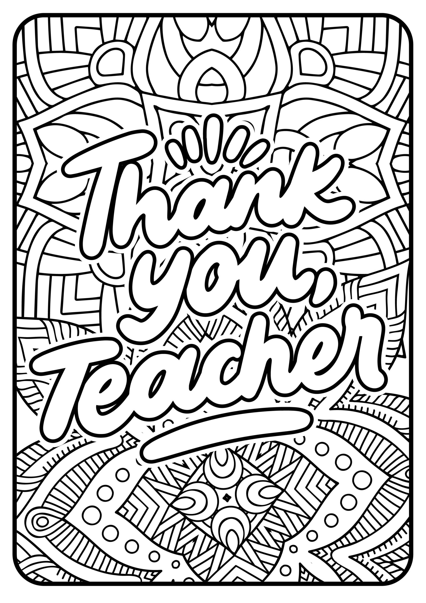 teacher appreciation coloring page