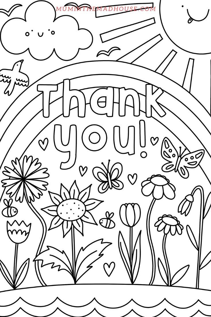 Free Thank You Coloring Pages Printable And Fun Free Thank You Coloring Pages Printable And Fun