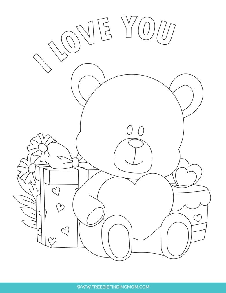 cute coloring pages for valentines day
