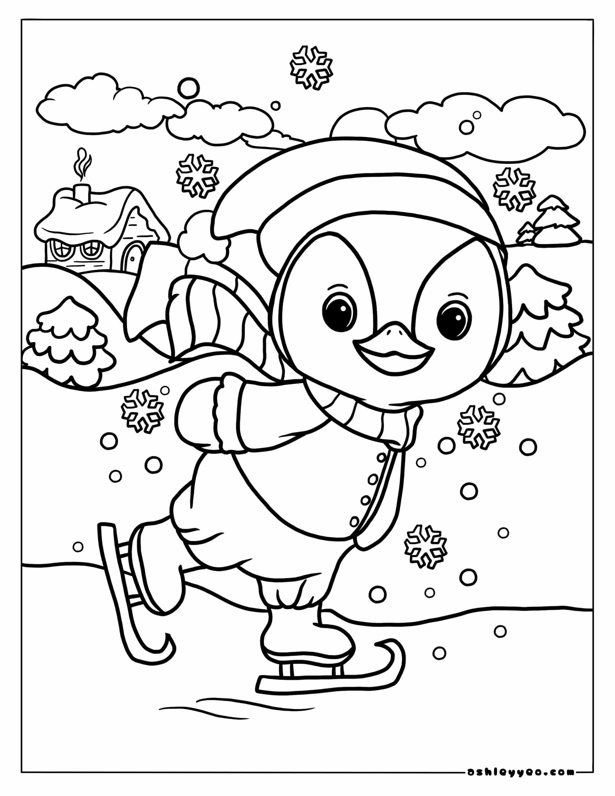 winter coloring page