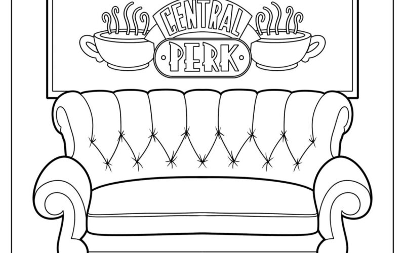 Friends TV Show Coloring Pages Free PDF Printables