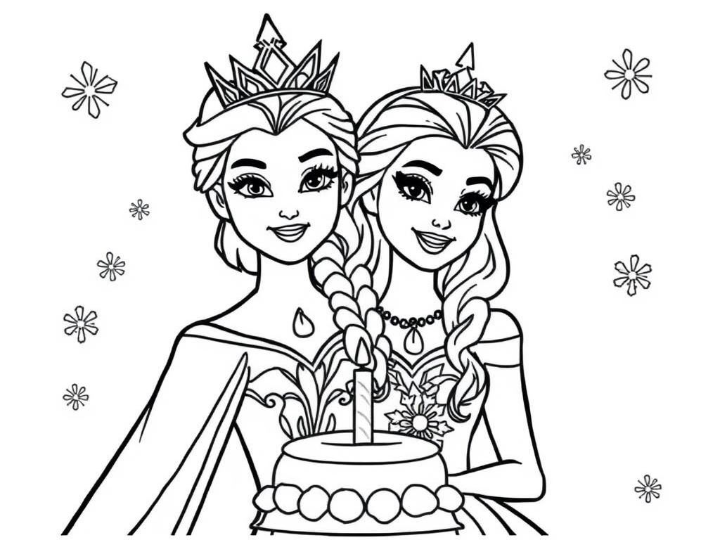 Frozen Coloring Page For Kids Free Printable Coloring Page
