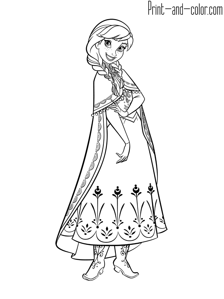 anna frozen coloring pages