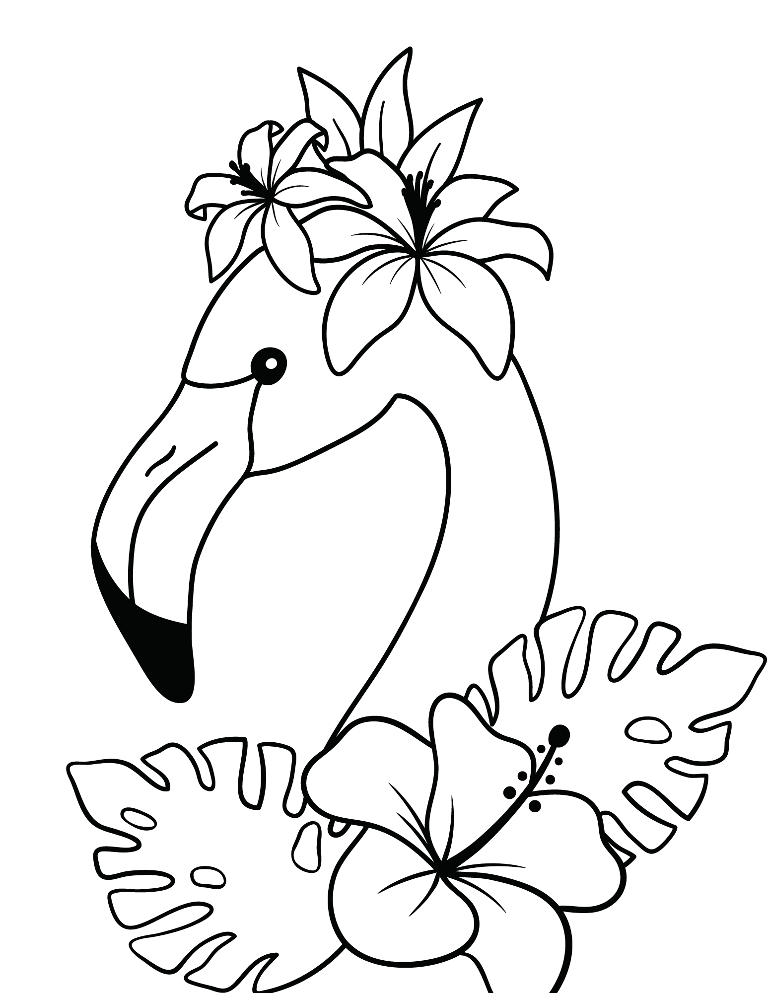 flamingo coloring pages