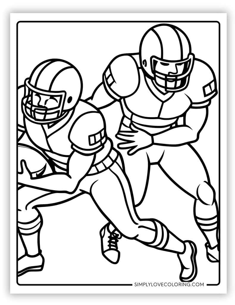 coloring pages football