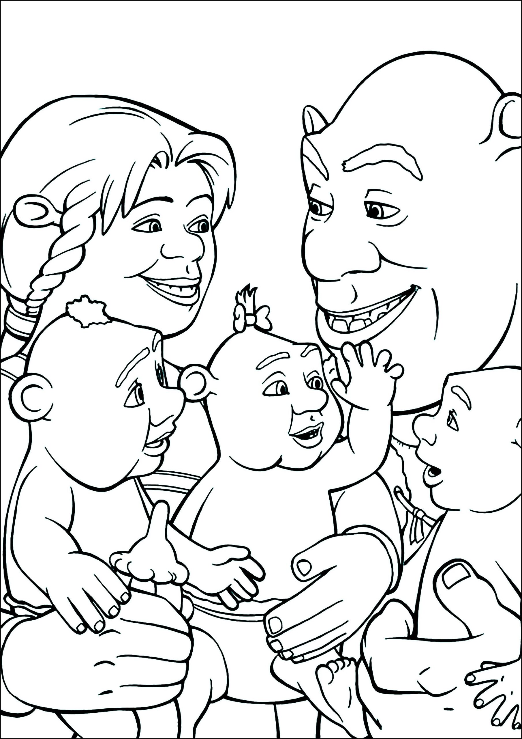 Fun Free Shrek Coloring Pages For Kids Shrek Coloring Pages