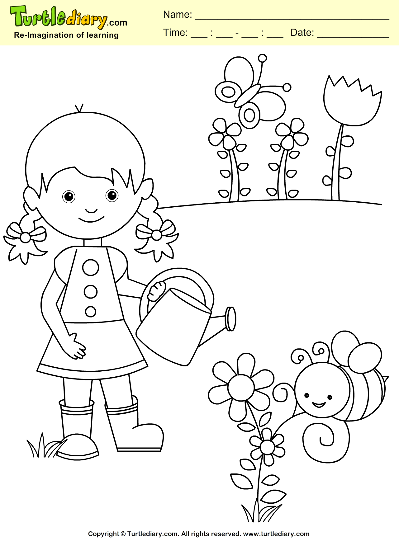 garden coloring pages