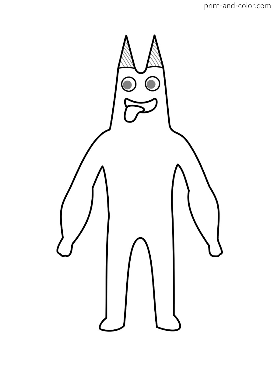 Garten Of Banban Coloring Pages Print And Color