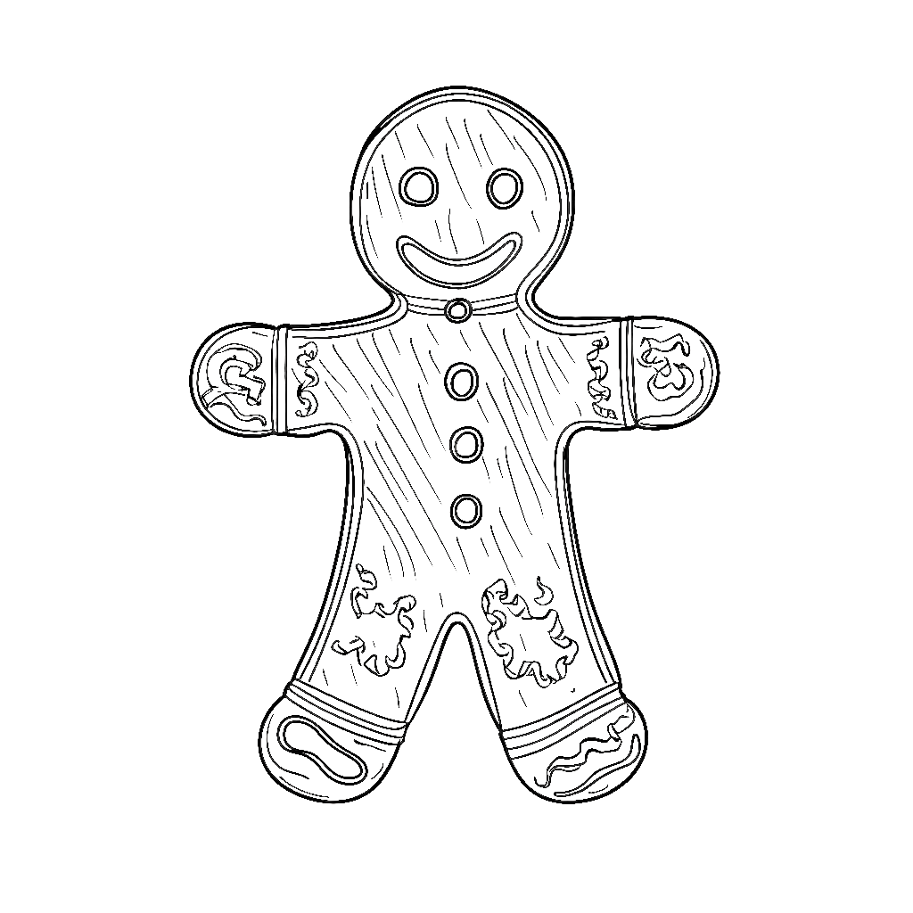 gingerbread man coloring page gingerbread man coloring page