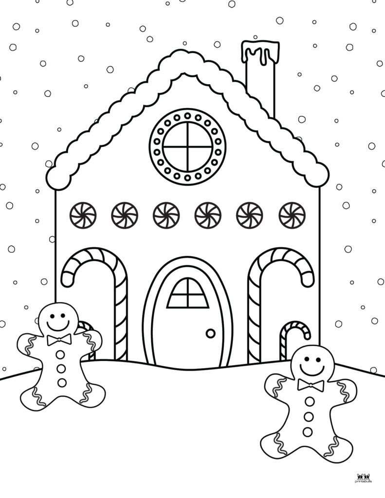 gingerbread coloring page