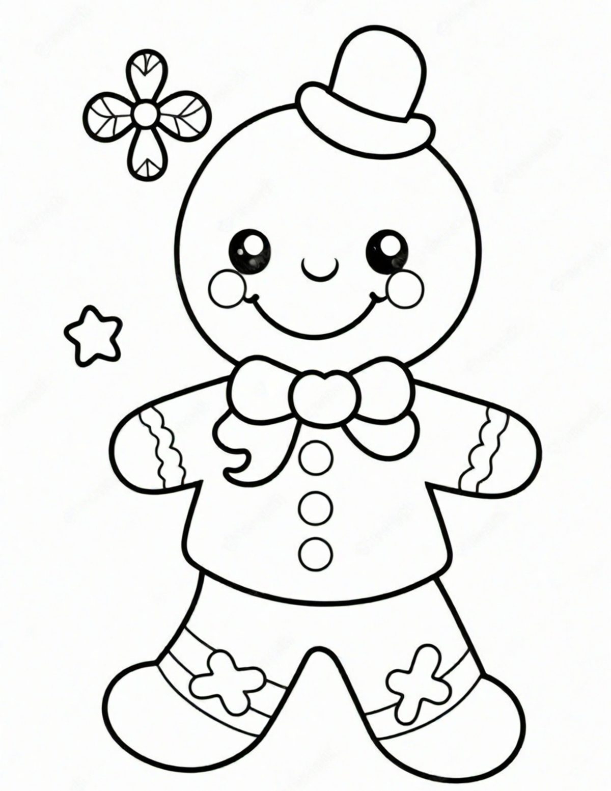 Gingerbread Man Coloring Pages Skip To My Lou