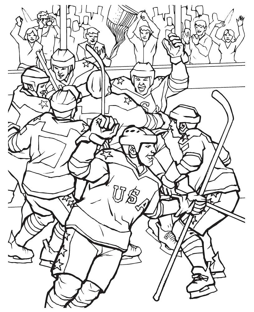 GOAL The Hockey Coloring Book Dover Sports Coloring Books Roytman Arkady 8601419687374 Amazon Books