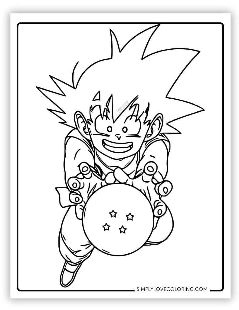 dbz coloring pages