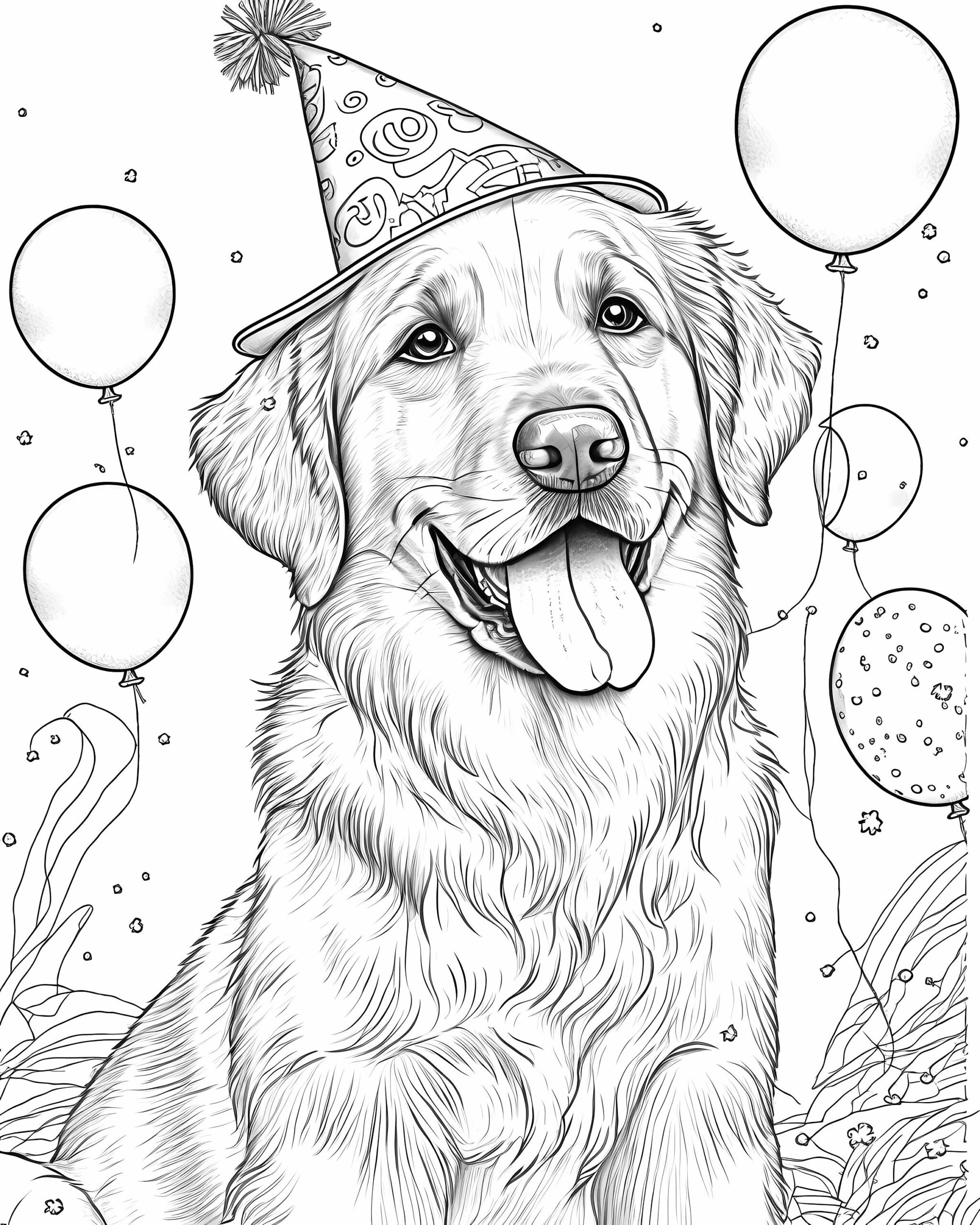 Golden Retriever Coloring Book 37 Designs For Kids Adults And Dog Lovers Coloring Pages Stress Relief Relaxation Animal Coloring Books Etsy