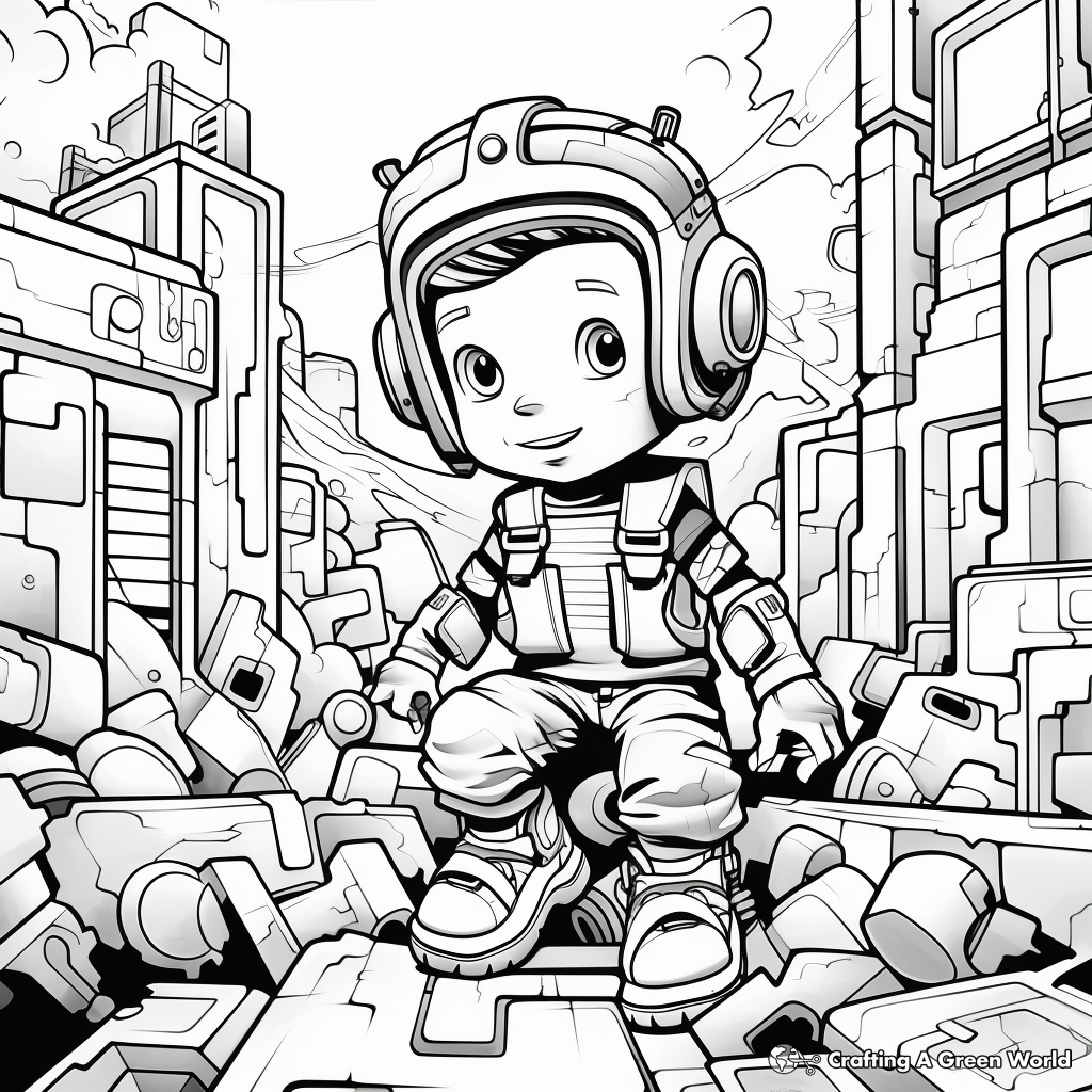 Graffiti Coloring Pages Free Printable 