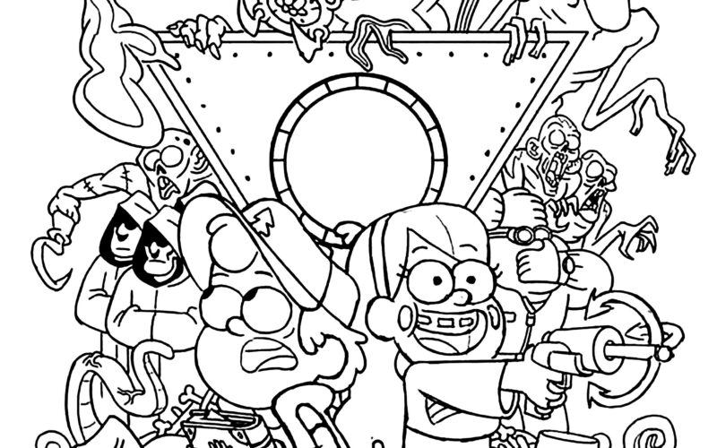 Gravity Falls Characters Gravity Falls Coloring Pages