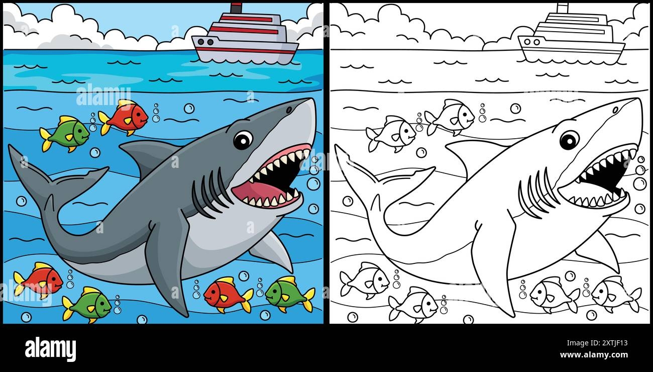 shark coloring page