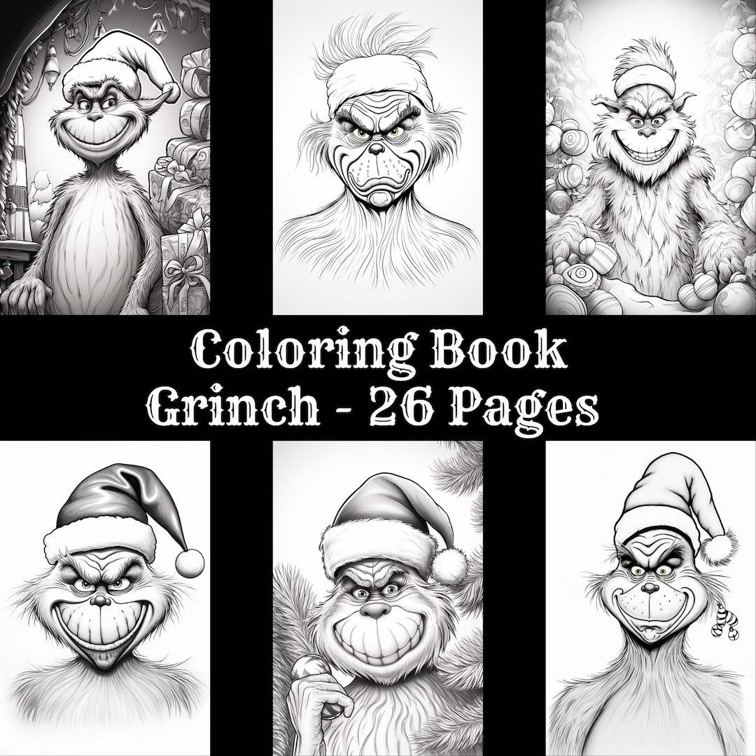 grinch coloring page