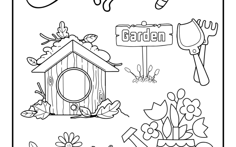 Grow Your Creativity With 9 Free Garden Coloring Pages