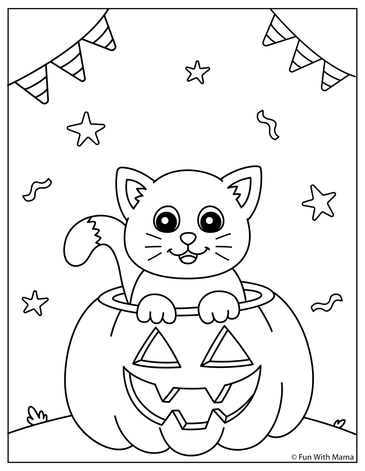 halloween printables coloring pages