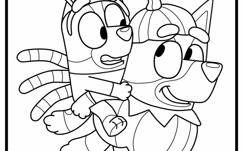 Halloween Friends Colouring Sheets Bluey Official Website