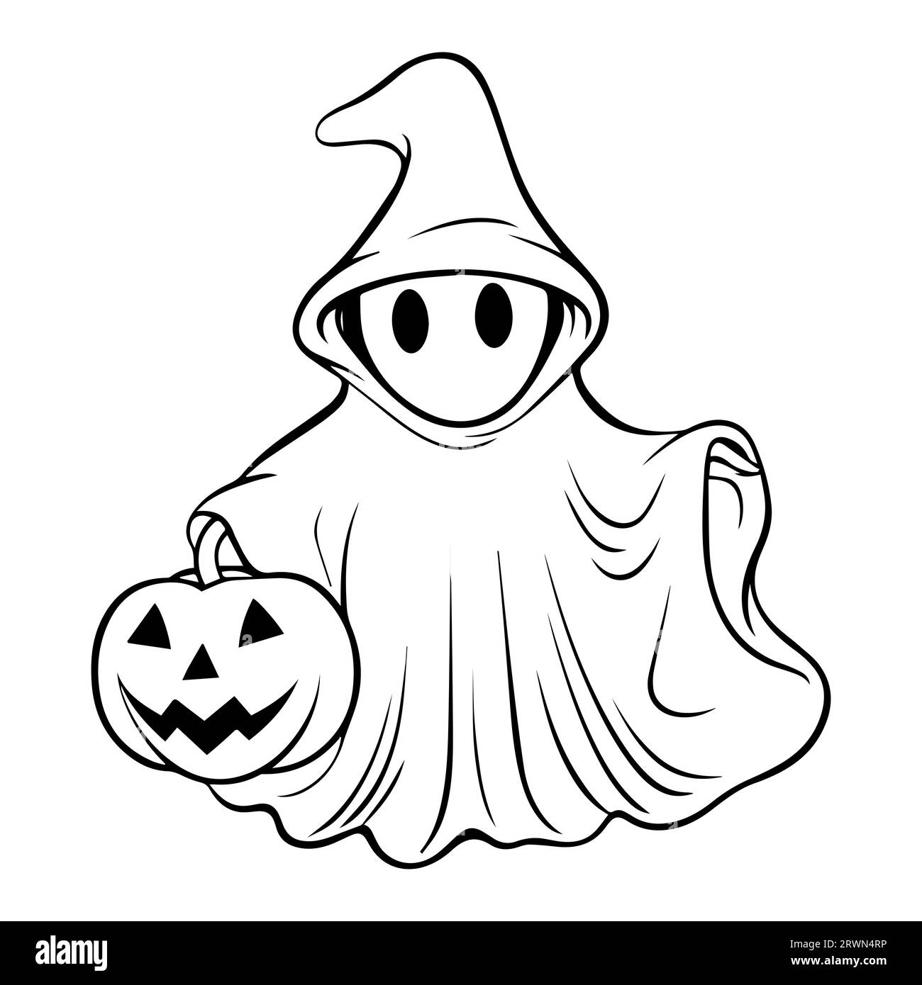 ghost coloring page