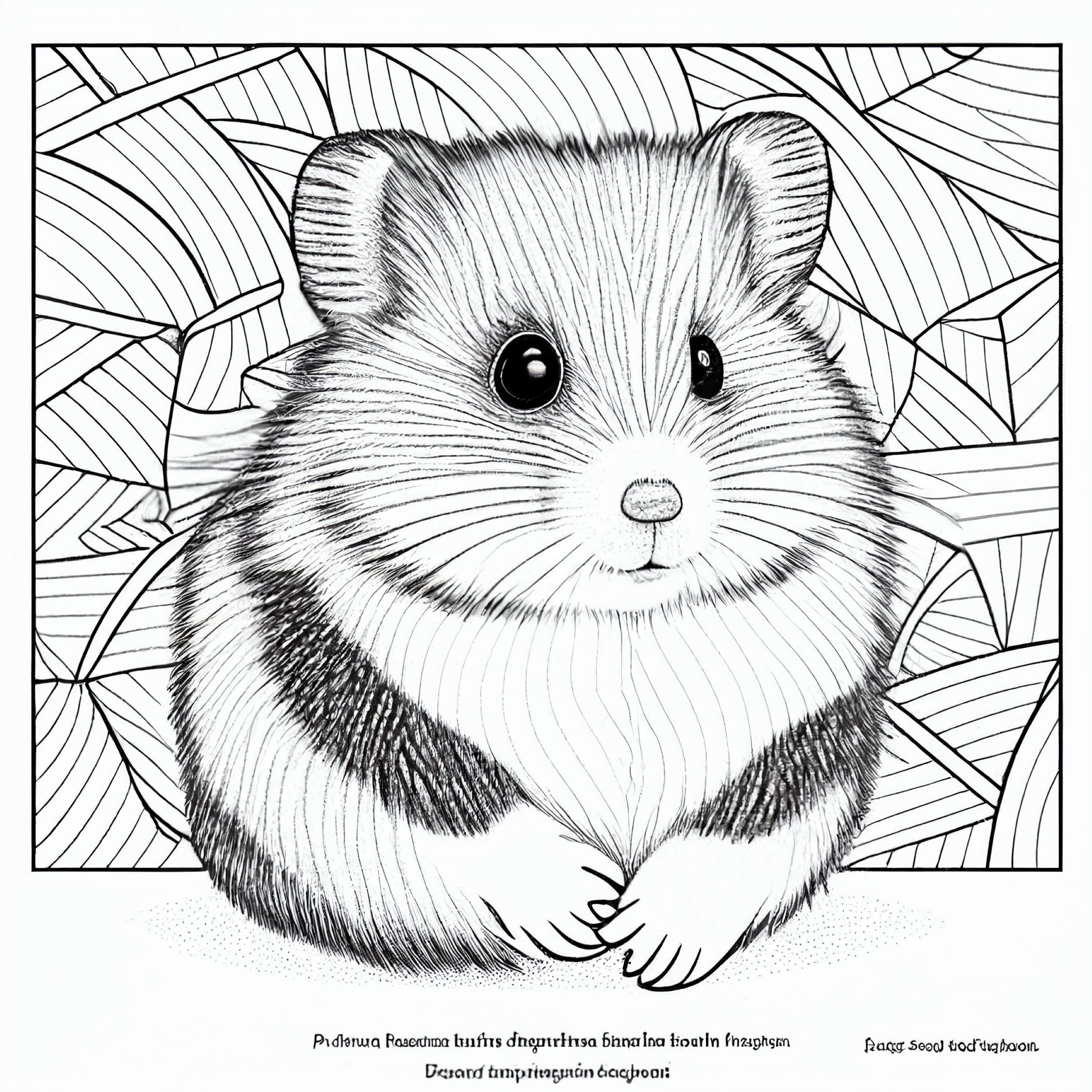 Hamster Coloring Pages 5 Etsy Hamster Coloring Pages 5 Etsy