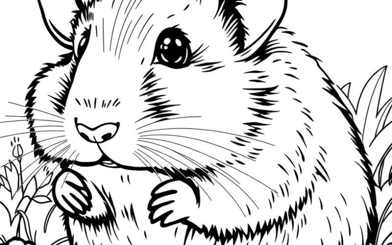 Hamster Coloring Pages 5 Free Printables ColoringMaker