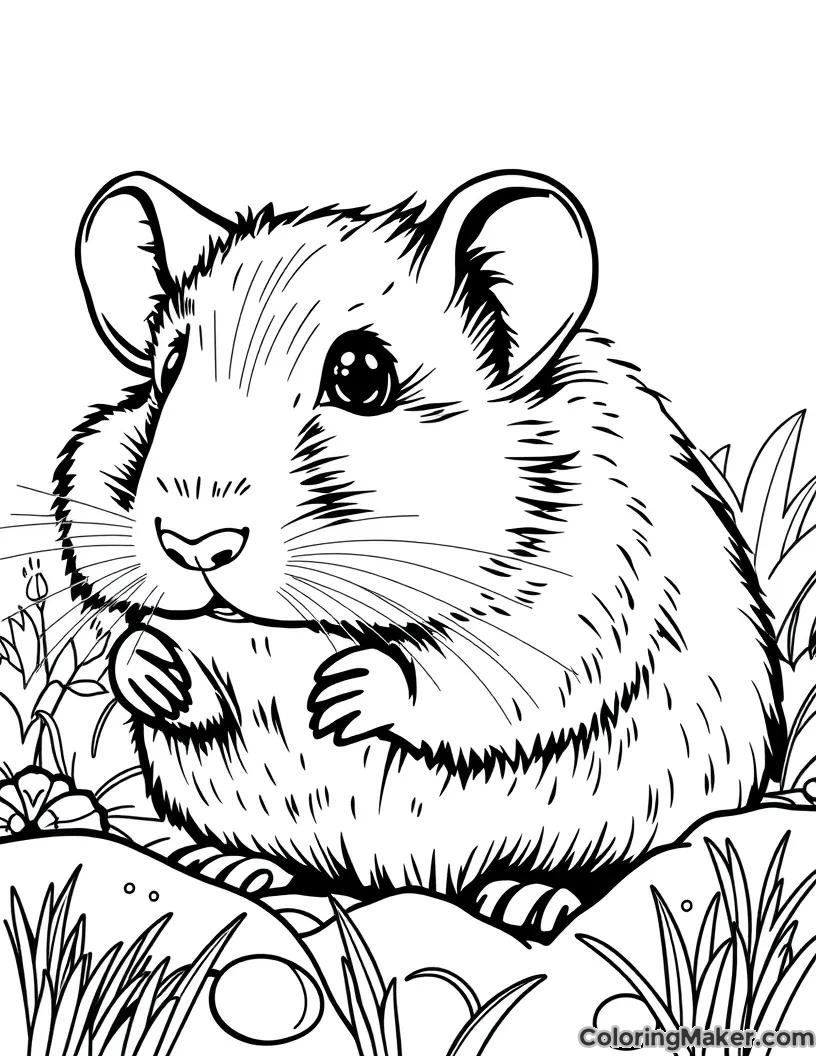 Hamster Coloring Pages 5 Free Printables ColoringMaker Hamster Coloring Pages 5 Free Printables ColoringMaker