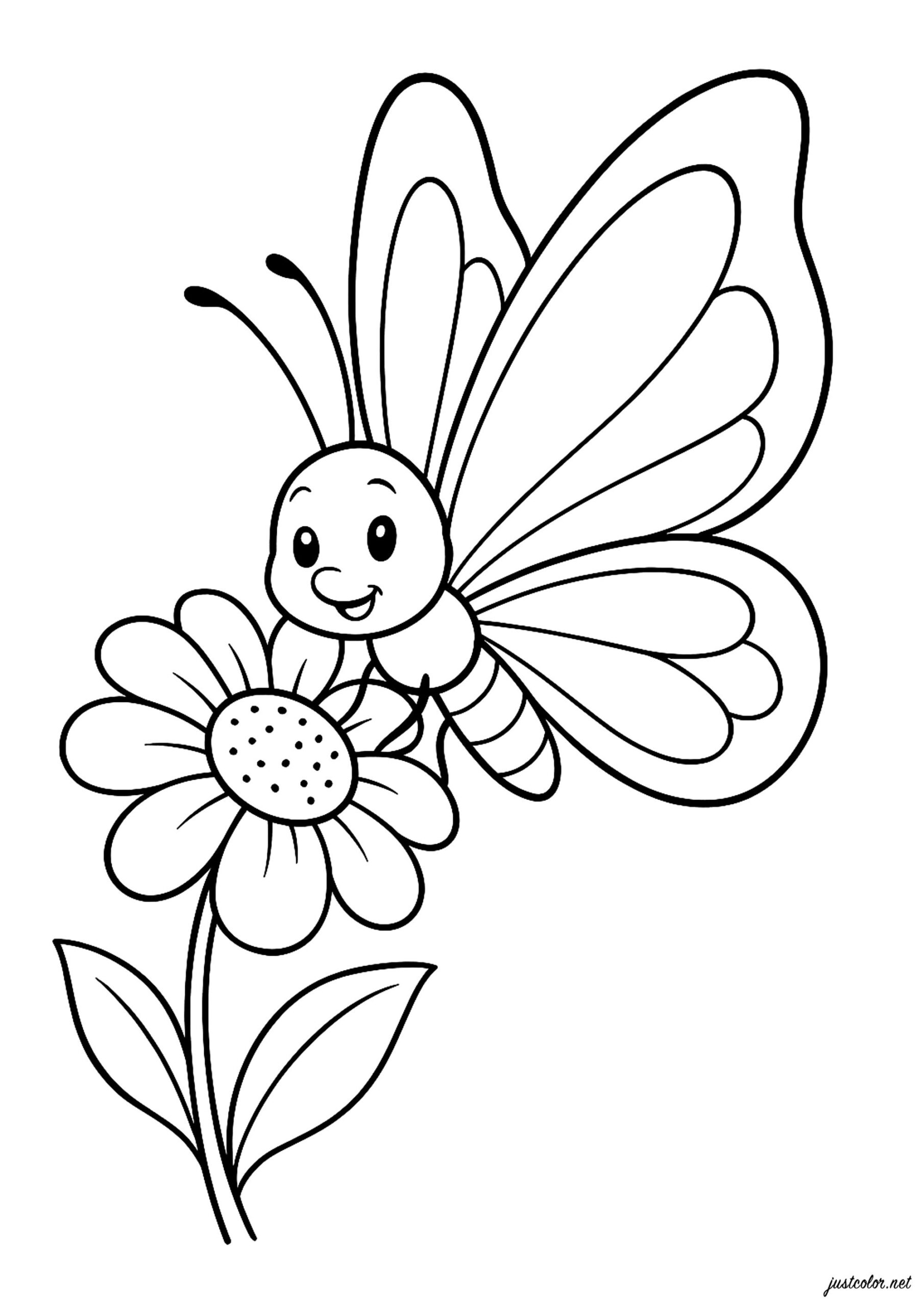 coloring page flowers
