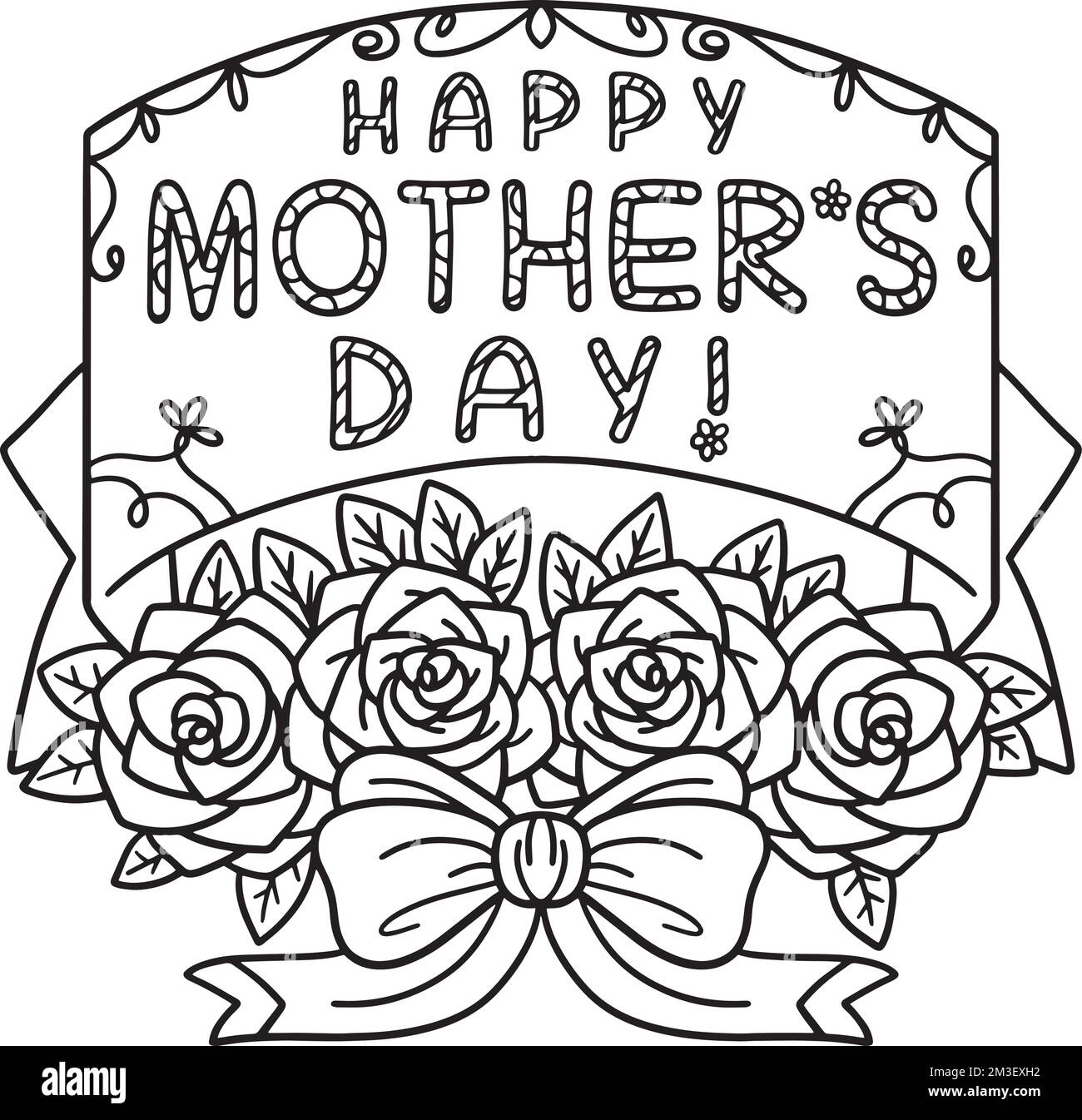 happy mothers day coloring pages