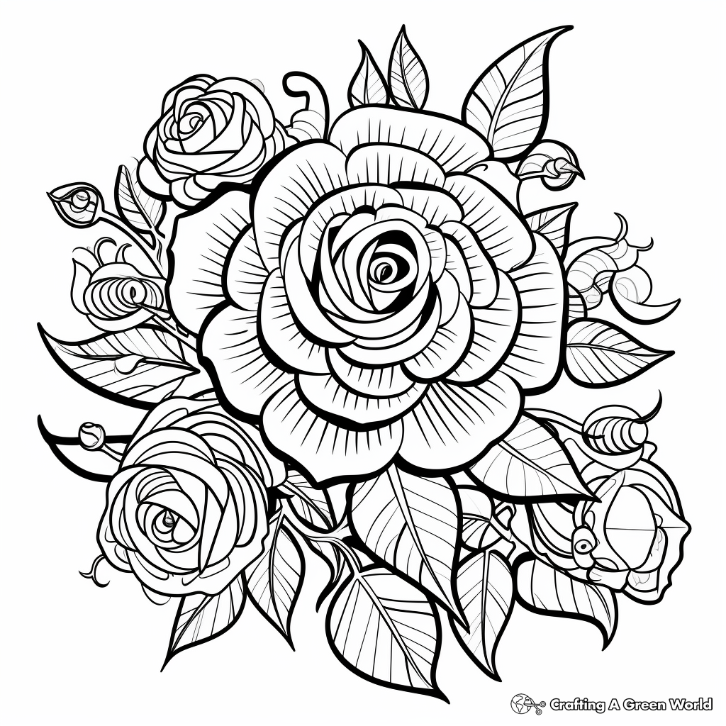 Hard Coloring Pages Of Flowers Free Printable Hard Coloring Pages Of Flowers Free Printable