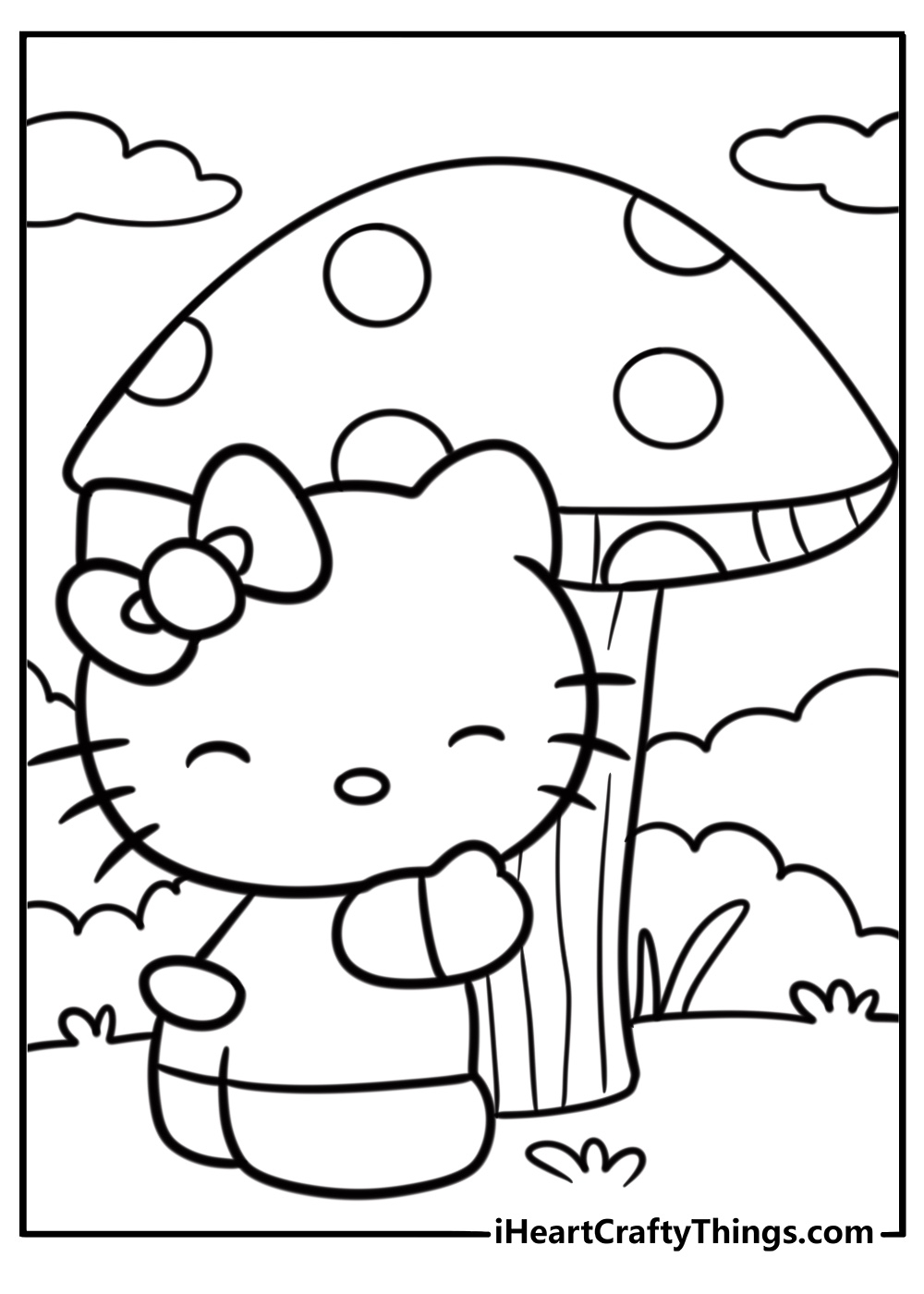 Hello Kitty Coloring Pages 70 Free PDF Printables For Kids Hello Kitty Coloring Pages 70 Free PDF Printables For Kids