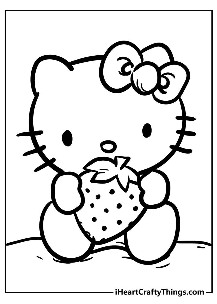 printable hello kitty coloring pages