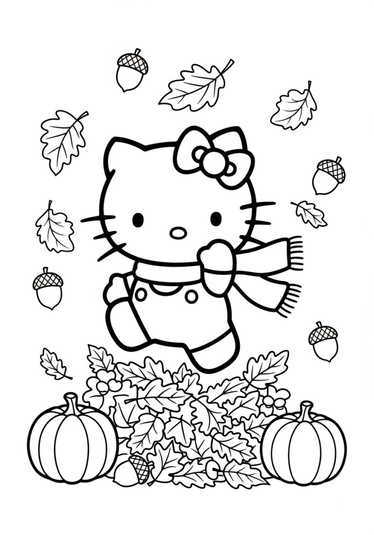 hello kitty coloring pages printable