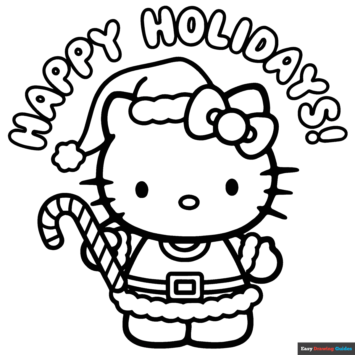 free hello kitty coloring pages