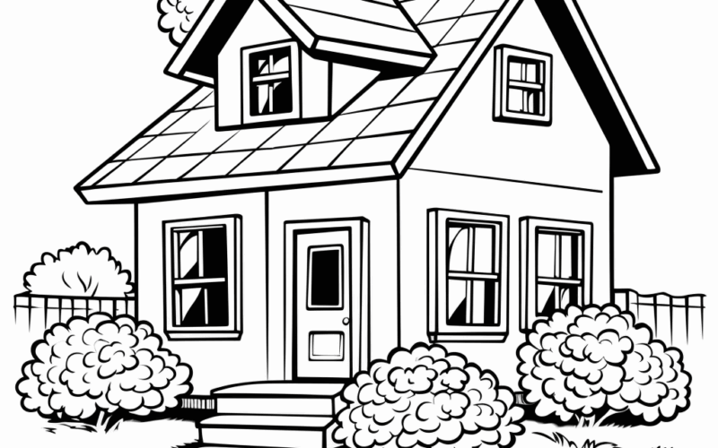 Home Coloring Pages Free Printable