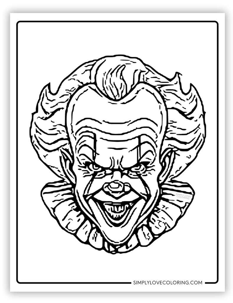 horror coloring pages