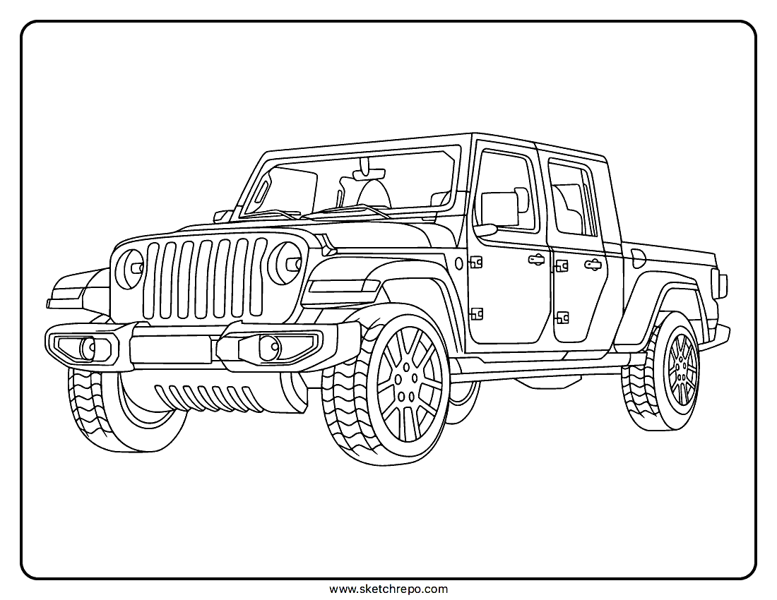 jeep coloring pages