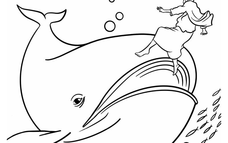 Jonah And The Whale Children s Coloring Page From Sermons4Kids S
