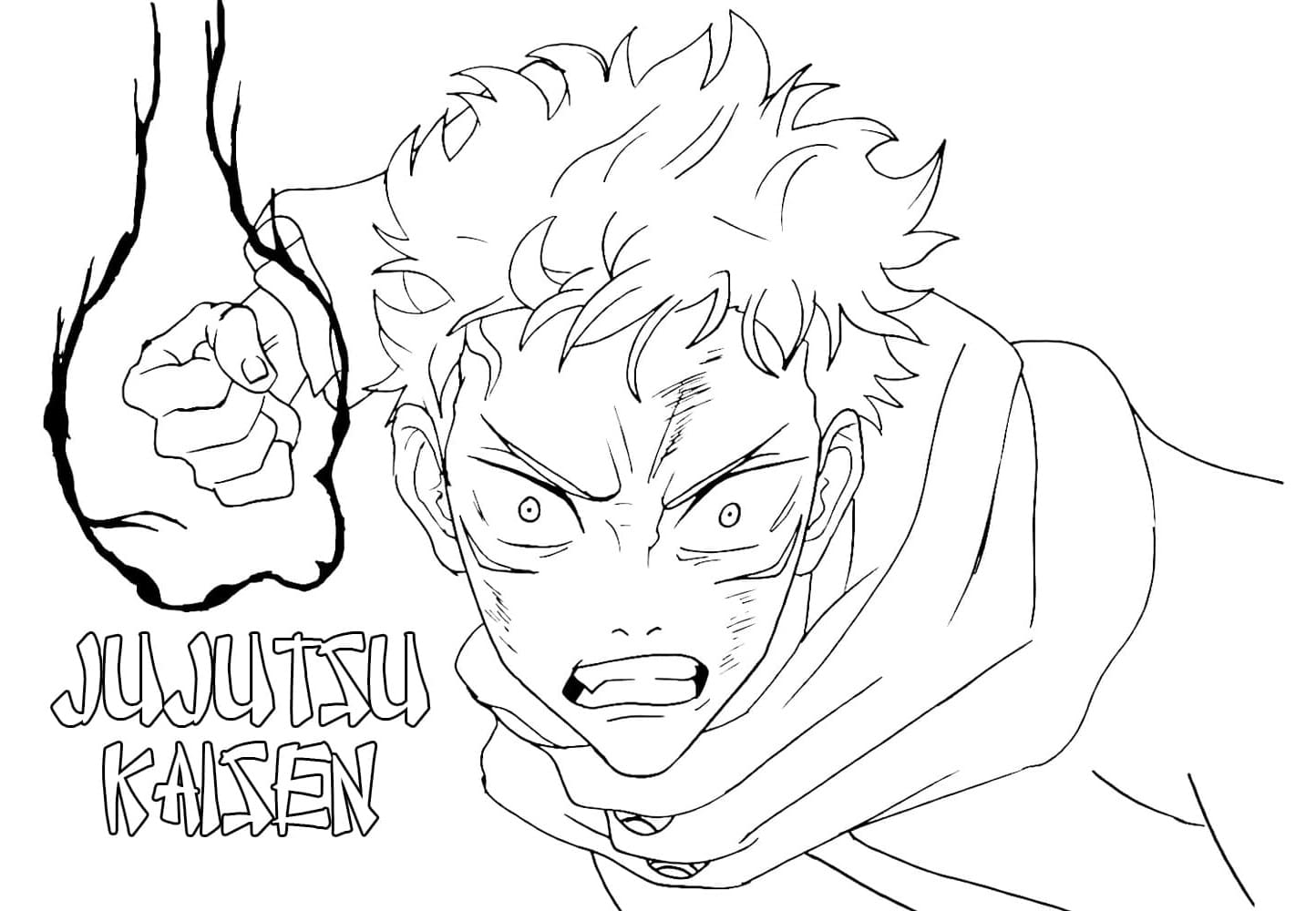 Jujutsu Kaisen Coloring Pages ColoringLib Jujutsu Kaisen Coloring Pages ColoringLib