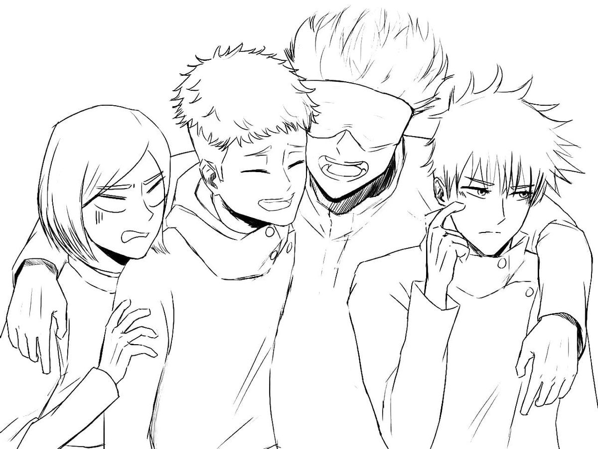 Jujutsu Kaisen Coloring Pages Printable Coloring Pages Jujutsu Kaisen Coloring Pages Printable Coloring Pages