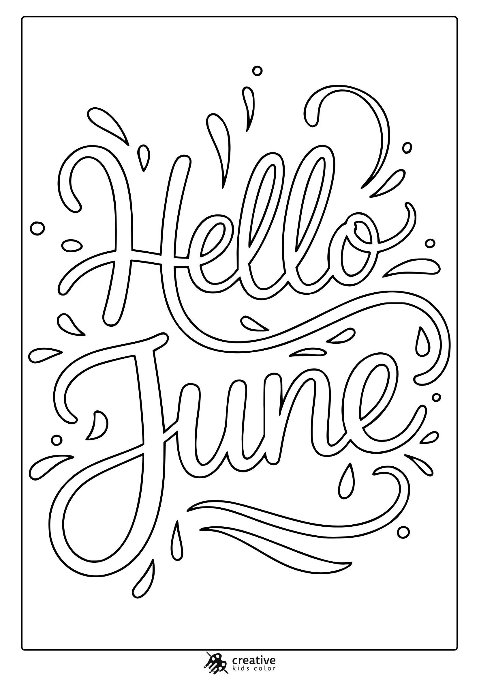 June Coloring Pages Free Fun Summer Printables 
