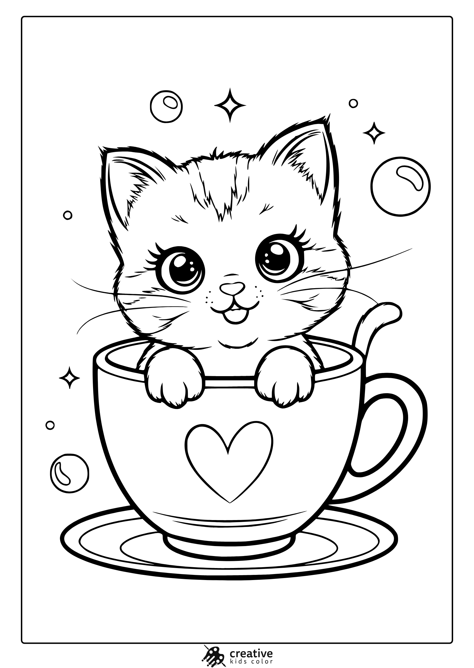 kitty cat coloring pages