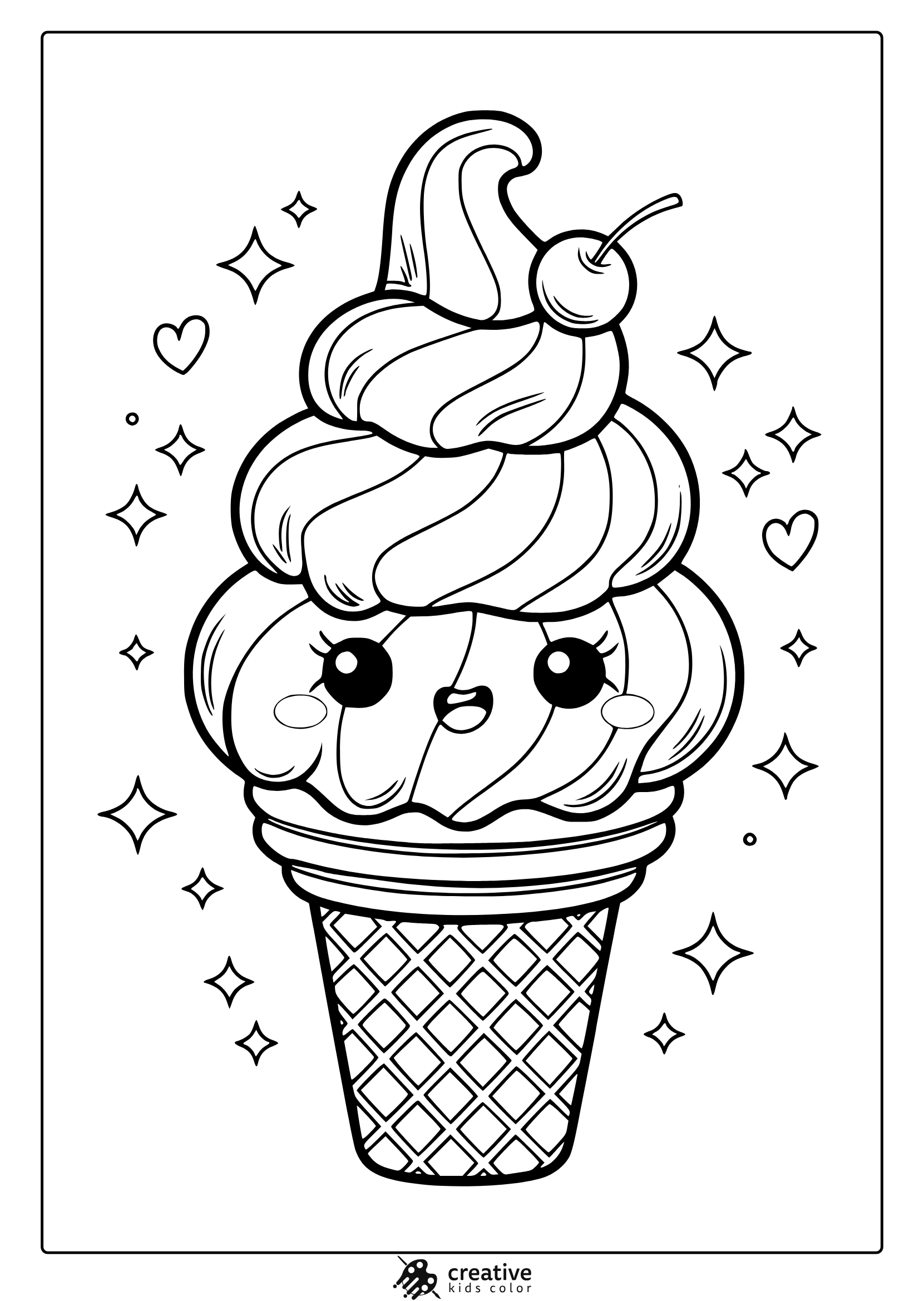 cute kawaii coloring pages