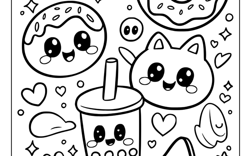 Kawaii Coloring Pages 35 Free Printable PDF