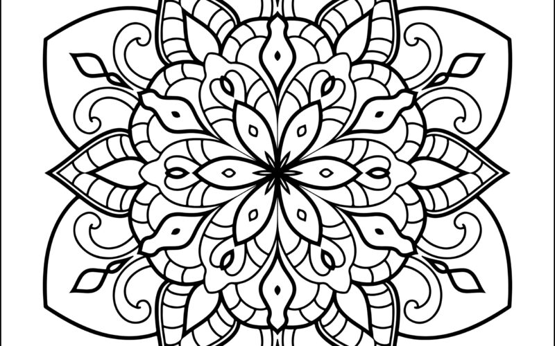 Kids Mandala Flower Coloring Book Mandala Flower Coloring Pages For Kids Made By Teachers