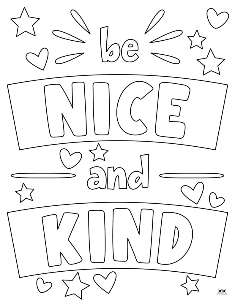 kindness coloring pages