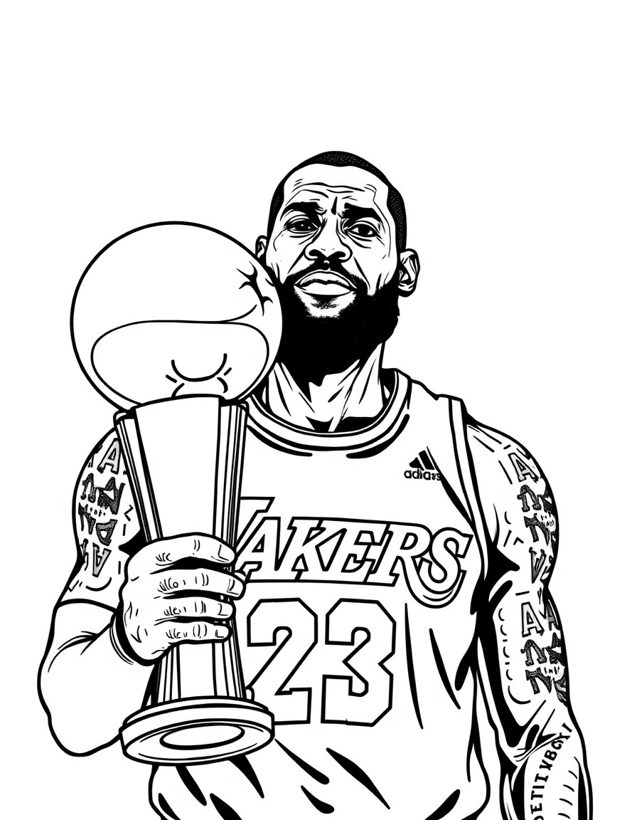lebron james coloring pages