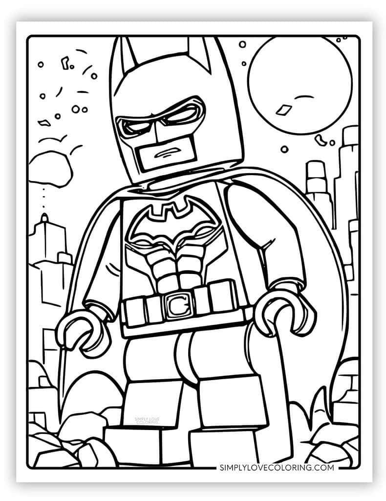 Lego Coloring Pages Free PDF Printables Simply Love Coloring